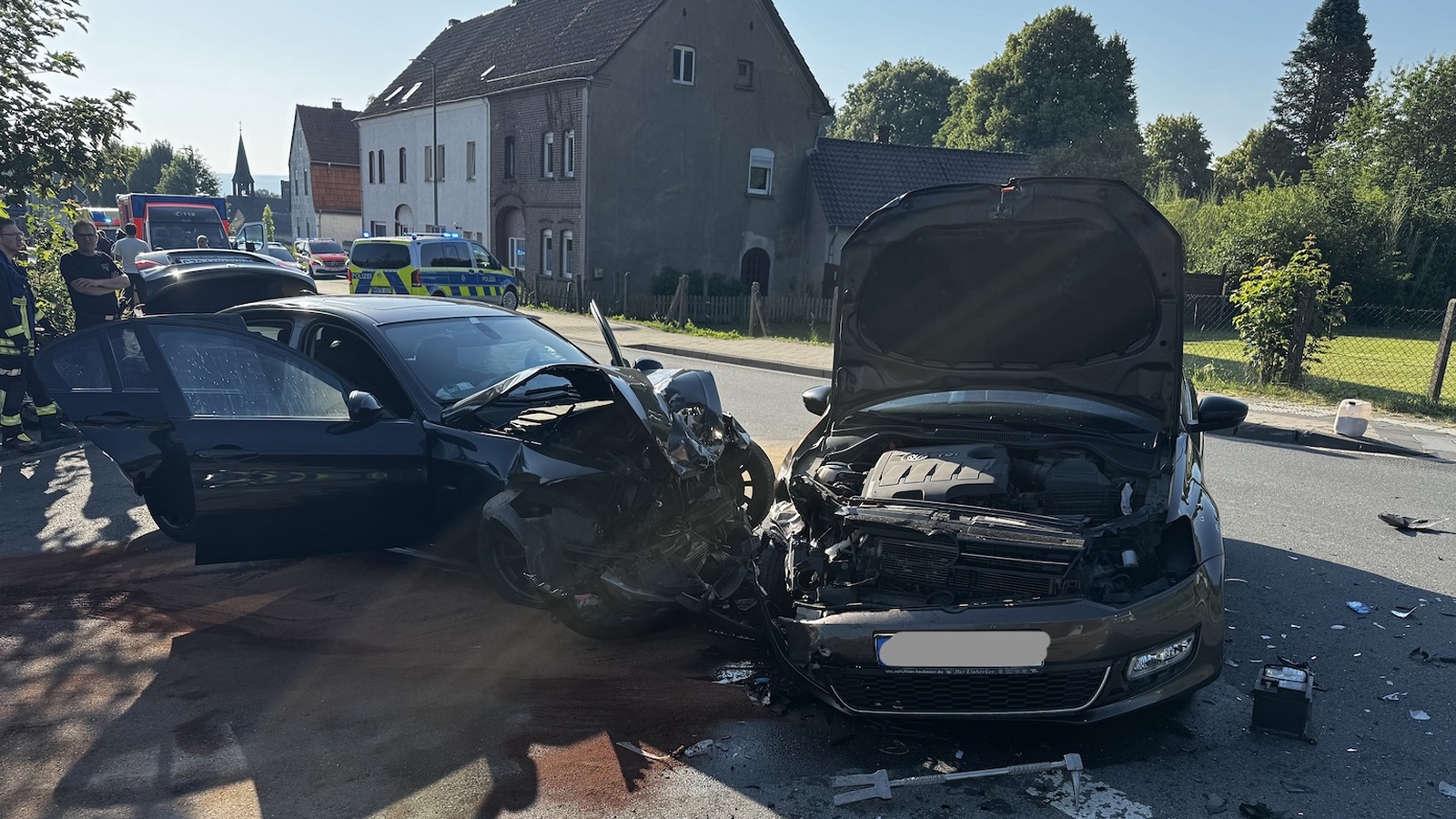 Verkehrsunfall mit vier beteiligten Kindern in Albaxen